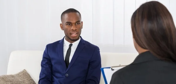 African American Male in Therapy Session Individual
